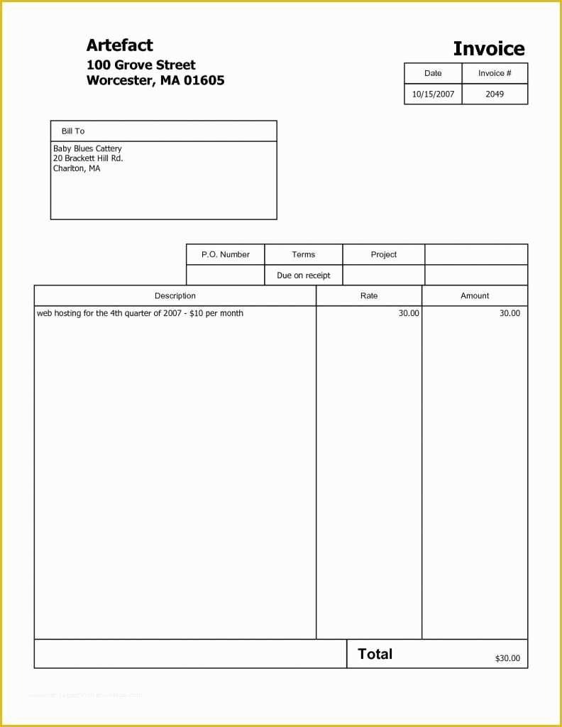 Invoice Template Printable Invoice Invoice Printable Etsy Hot Sex Picture