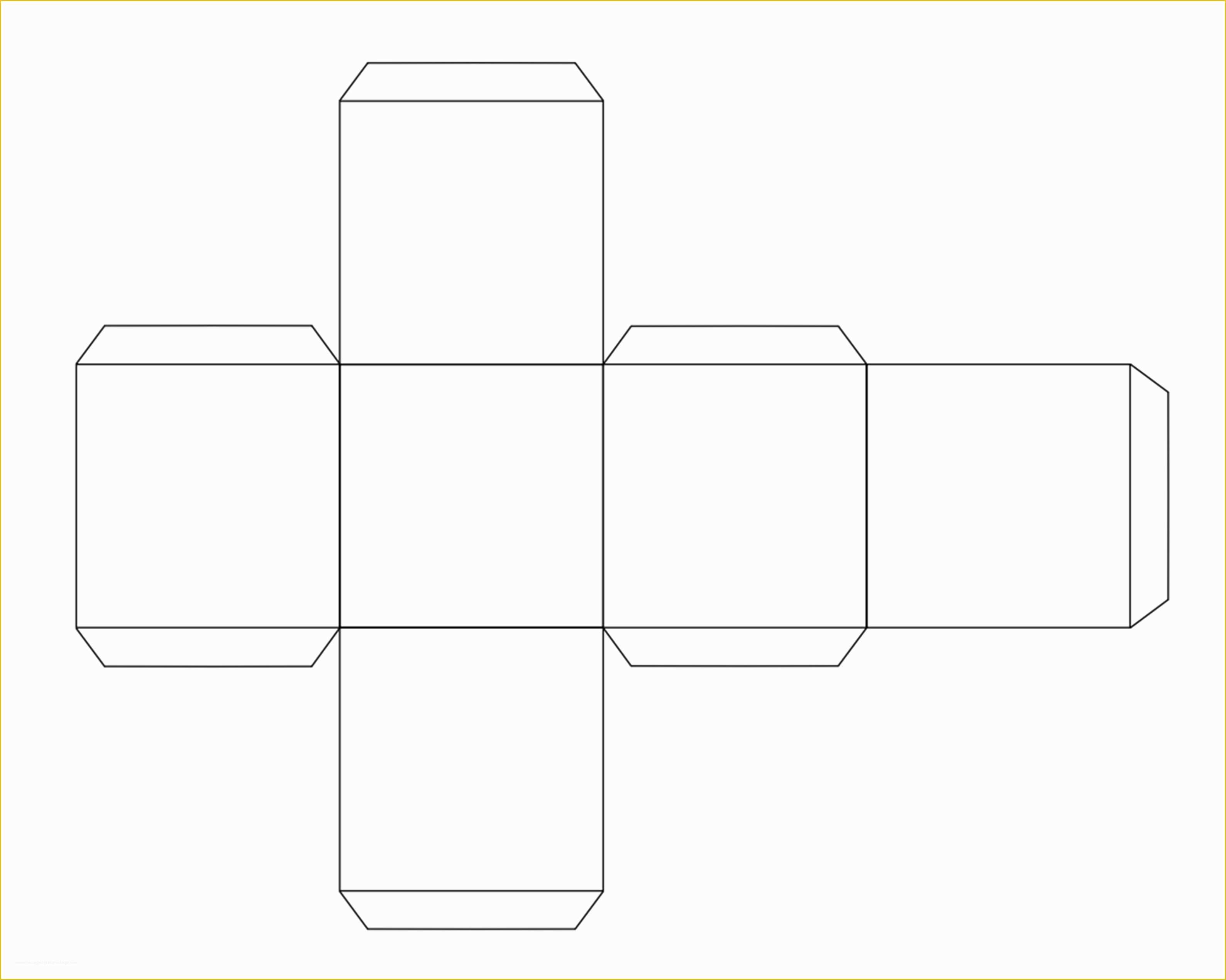 3d Printer Templates Free Of 5 Best Of Printable Cube Template Cut Out 