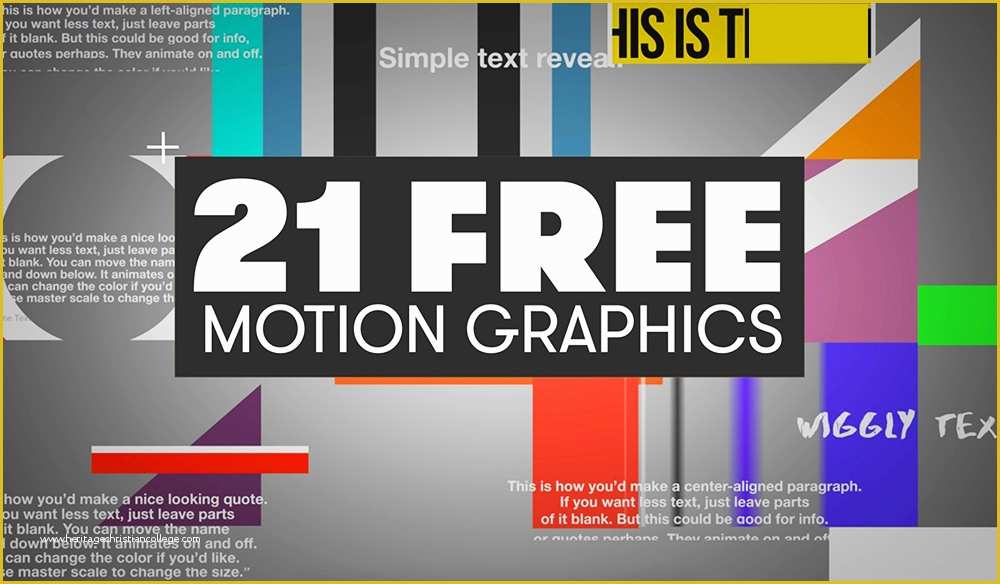 After Effects Animation Templates Free Download Of 21 Free Motion 