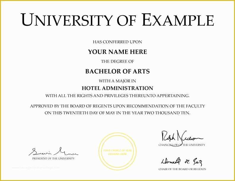 Bachelor Degree Template Free Of Buy A Fake College Diploma Line 