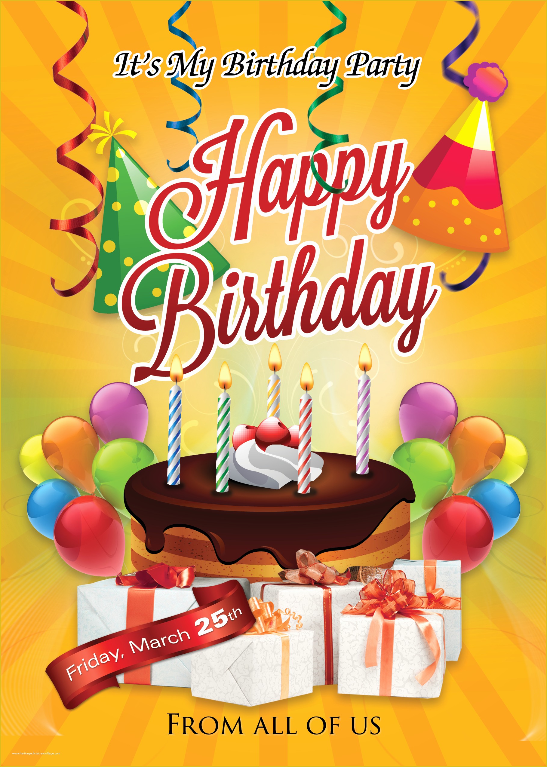 Birthday Flyer Template For Word