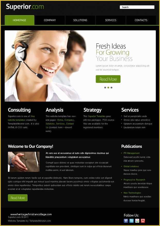 Business Website Templates Free Download Of Free Website Template With 