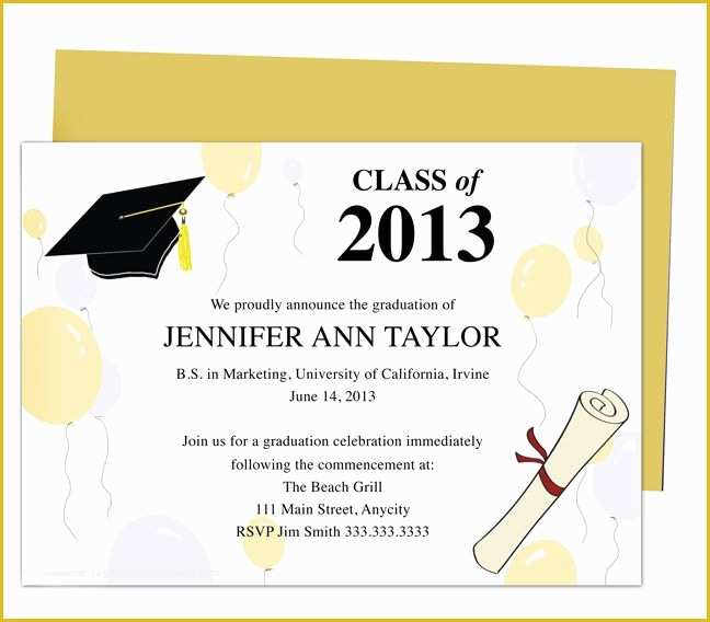 Diy Graduation Announcements Templates Free Of 46 Best Printable Diy