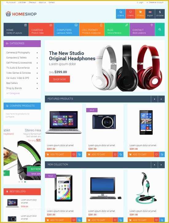 Ecommerce Website Templates Free Download In HTML5 Css3 Of 50 Best E 