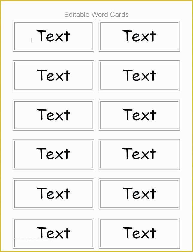 Flashcard Template Free Of Flashcard Template Free Sight Word Flash 