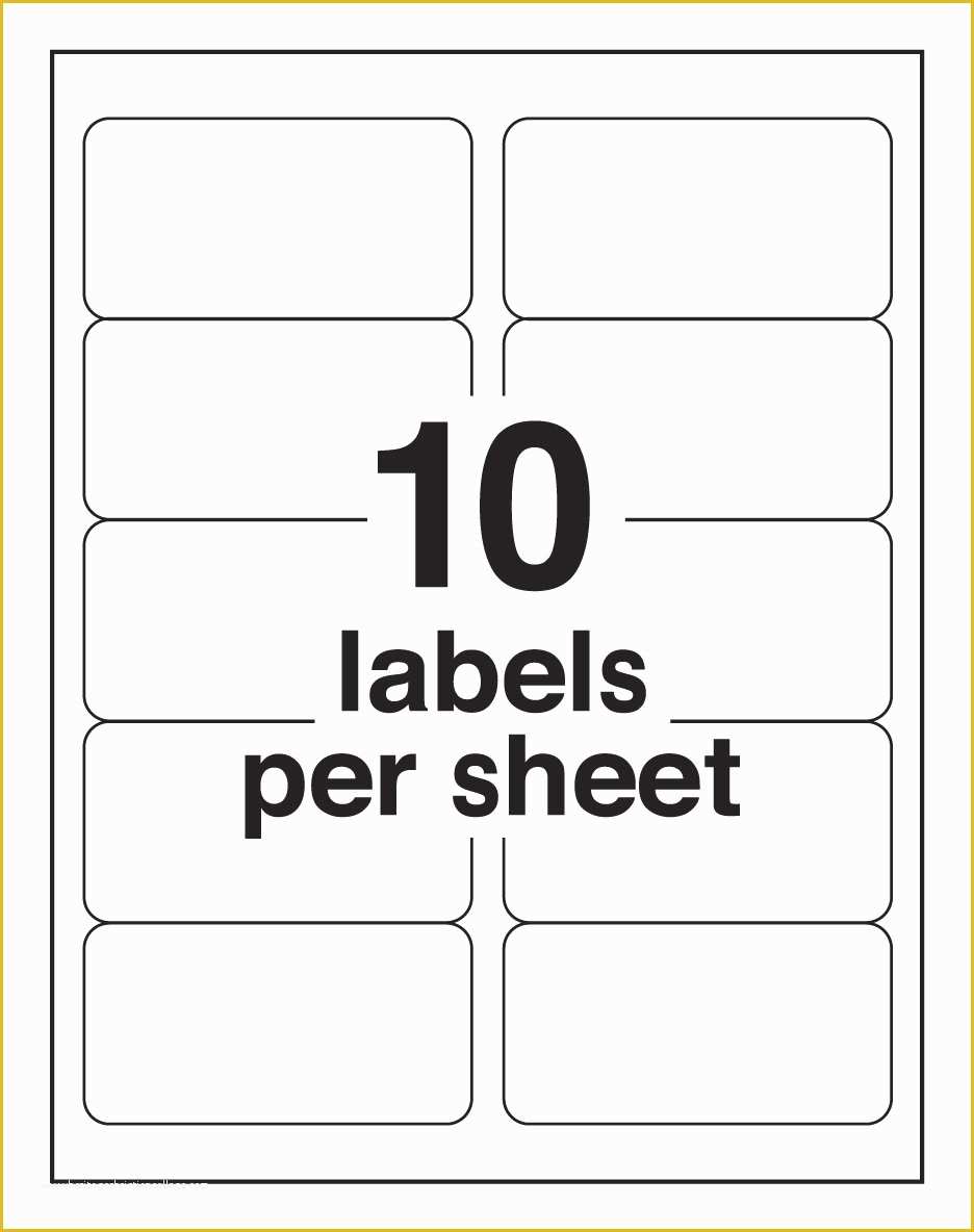 Avery Labels 5161 Template