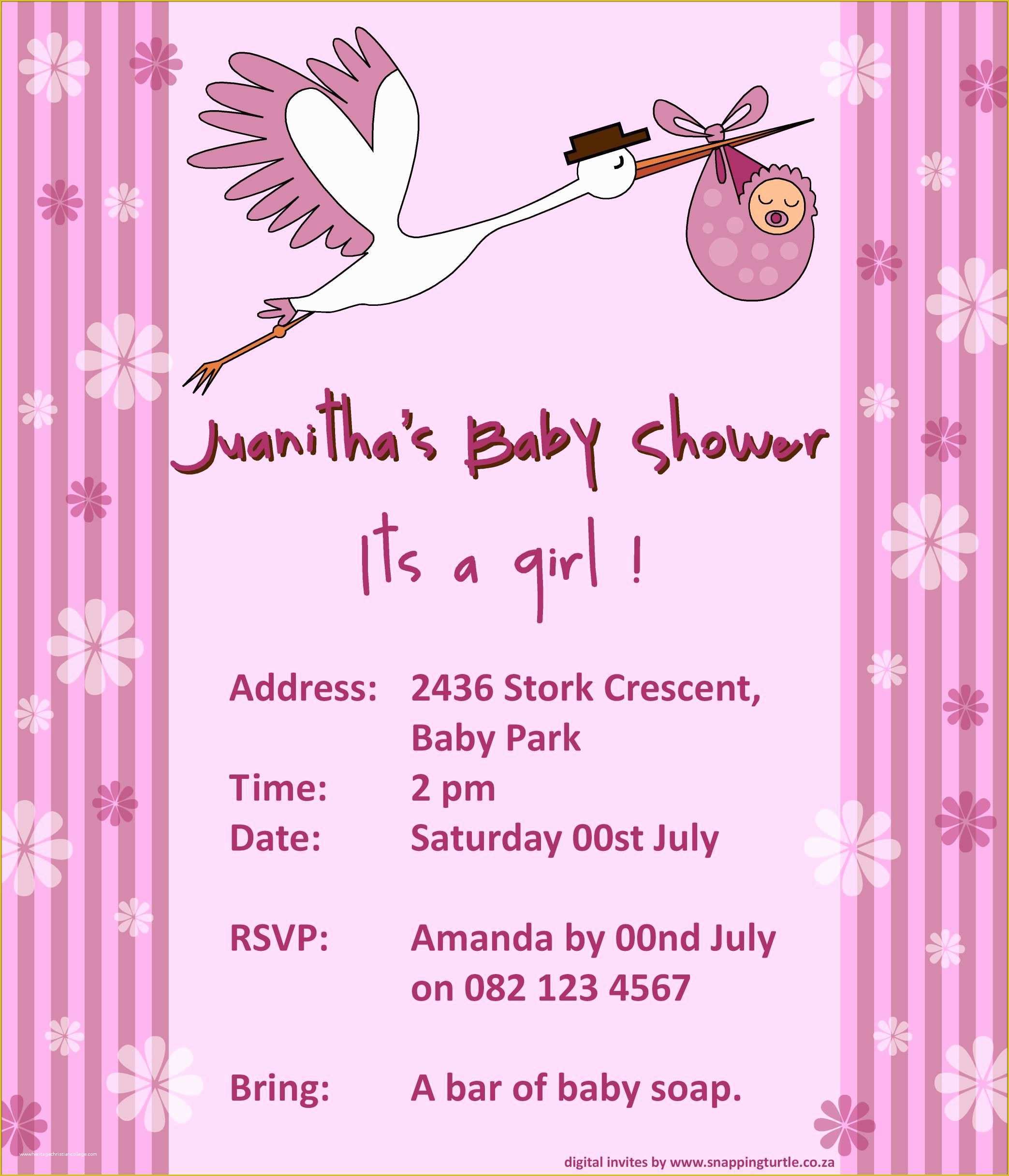Free Baby Shower Invitations Templates Pdf Of Baby Shower Invitation Baby Shower Invitation Templates