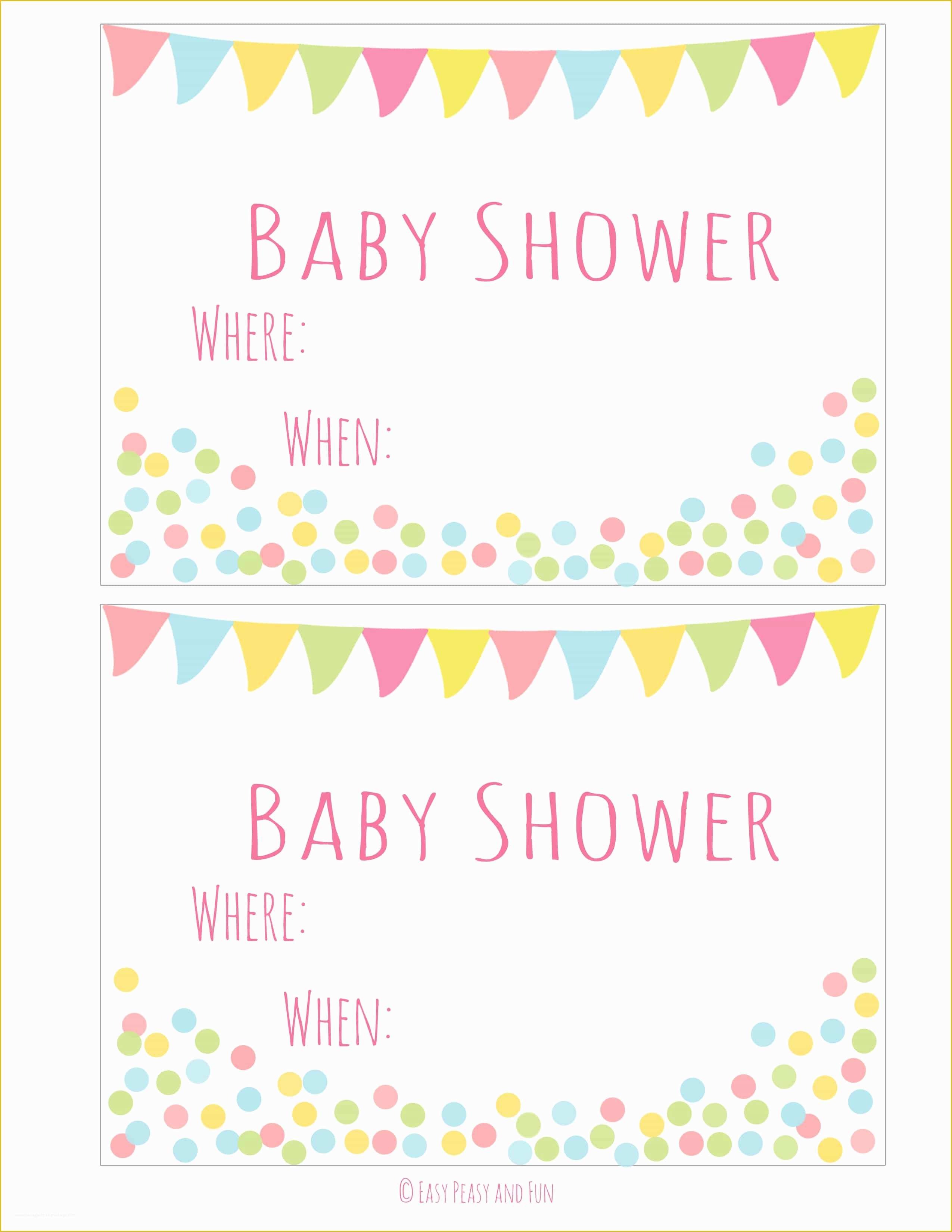 Free Baby Shower Invitations Templates Pdf Of Free Baby Shower