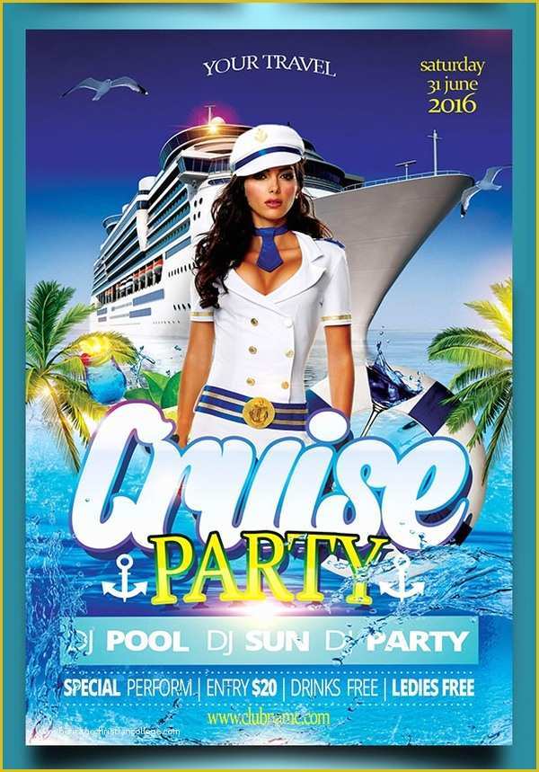 Free Boat Party Flyer Template Of 17 Cruise Flyers Psd Ai Word Eps