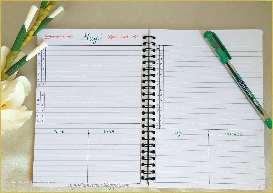 Free Bullet Journal Templates Of My Indian Version Bullet Journal 