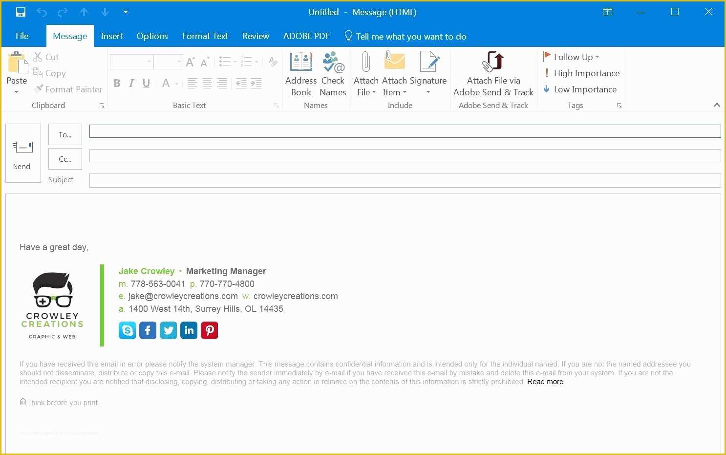 does outlook have email templates