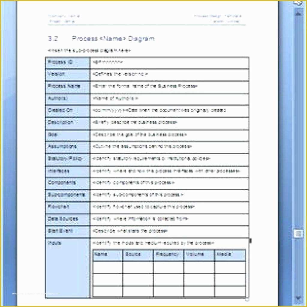 Business Processes Template