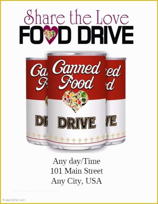 Free Can Food Drive Flyer Template Of Food Drive Template Heritagechristiancollege