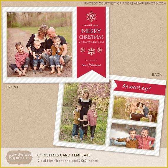 55 Free Christmas Card Templates for Photographers ...