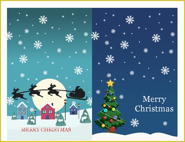 Free Christmas Card Templates for Word Of Holiday Note Cards Christmas ...