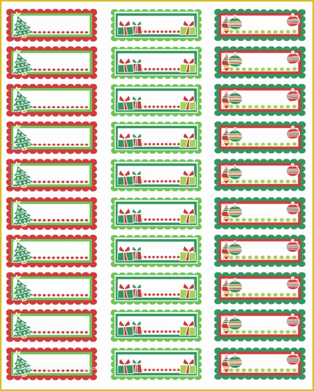 Free Christmas Return Address Label Templates 30 Per Sheet Of Address 