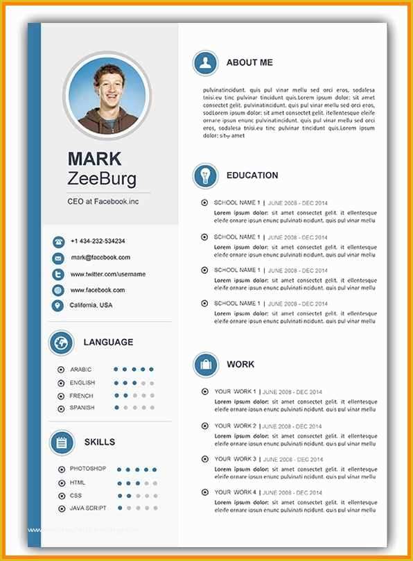 Free Cv Template Download Of 20 Cv Template Word Heritagechristiancollege