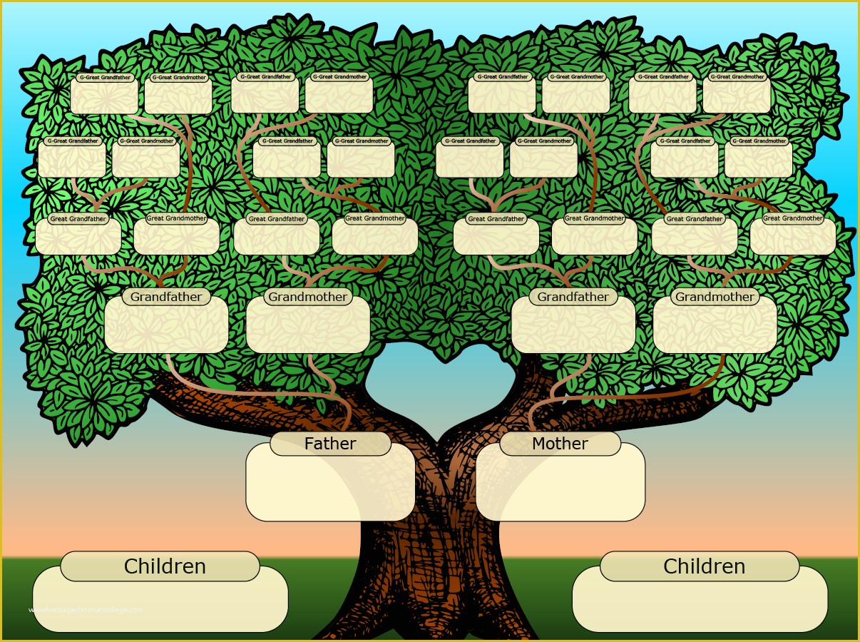 43 Free Fill In Family Tree Template Heritagechristiancollege