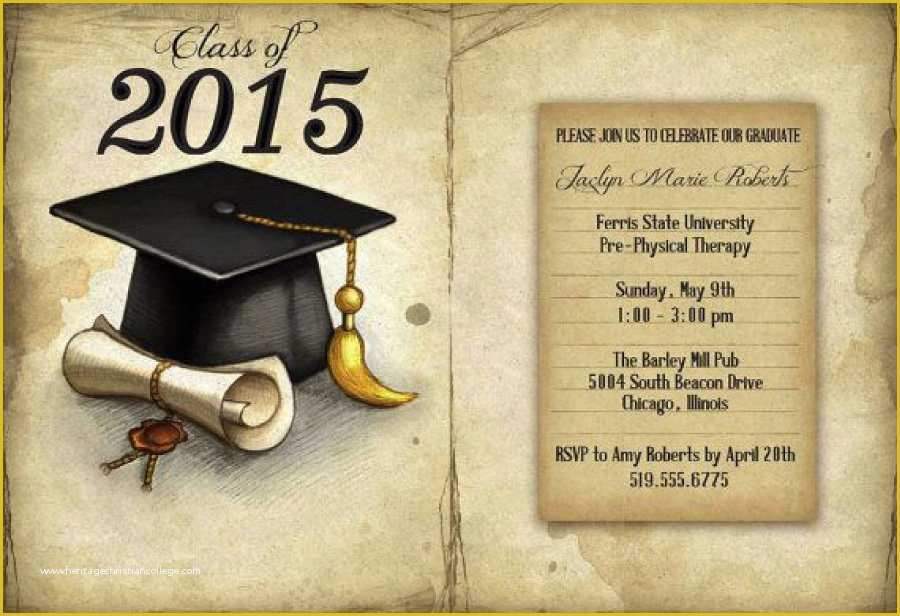 Free Graduation Announcements Templates Downloads Of 40 Free Graduation Invitation Templates