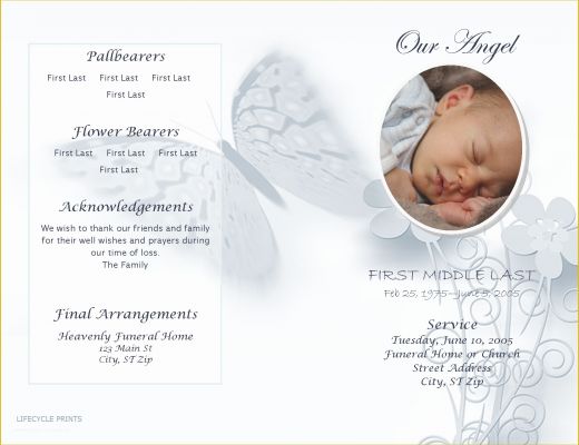 Free Homegoing Service Program Template Of Lifecycleprints Celebration 