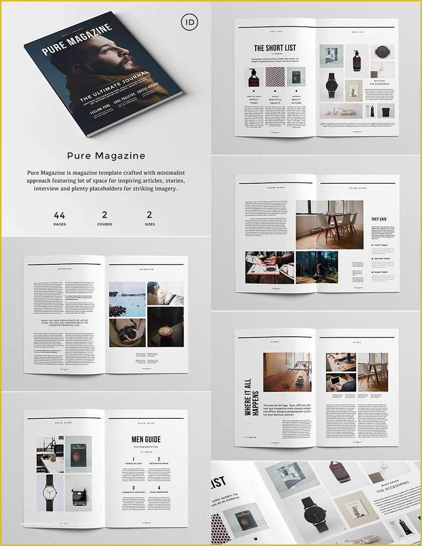 free magazine layout templates for word free download