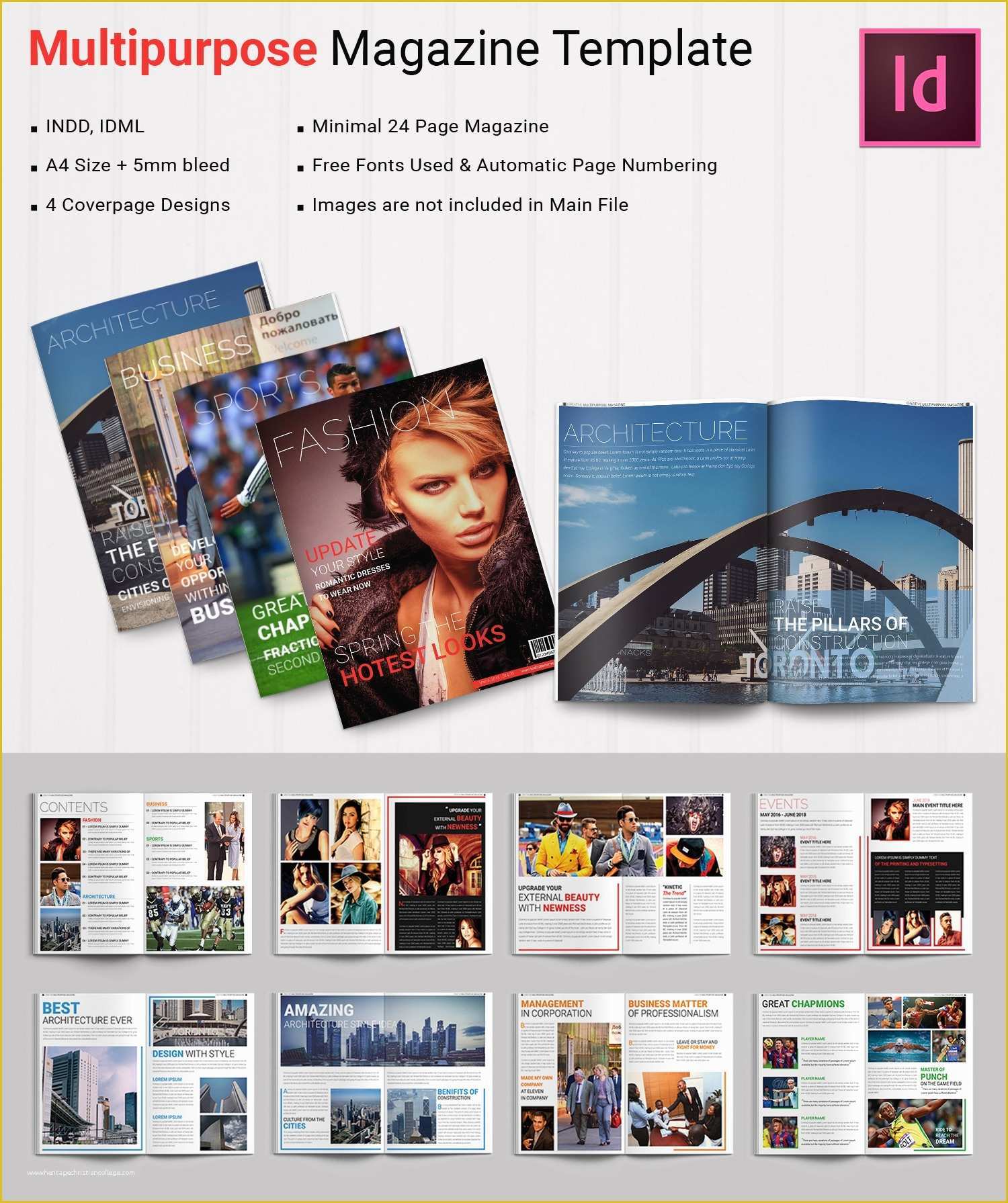 magazine layout template for word