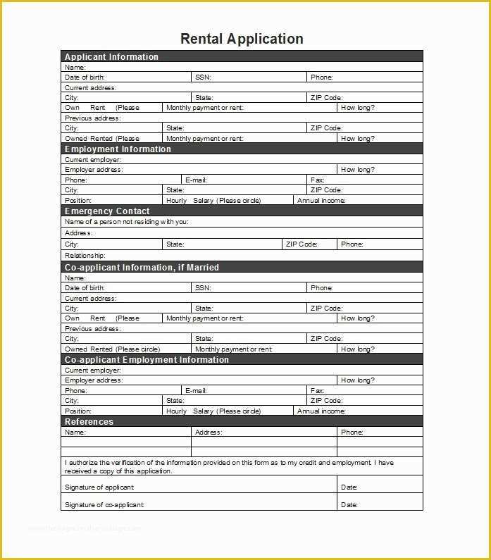 free nc lease agreement template of 42 free rental application forms