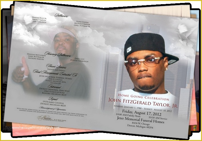 Free Obituary Program Template Download Of Free Obituary Program 