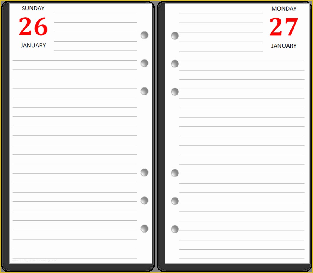 Diary Planner Template Free Printable Templates Vrogue