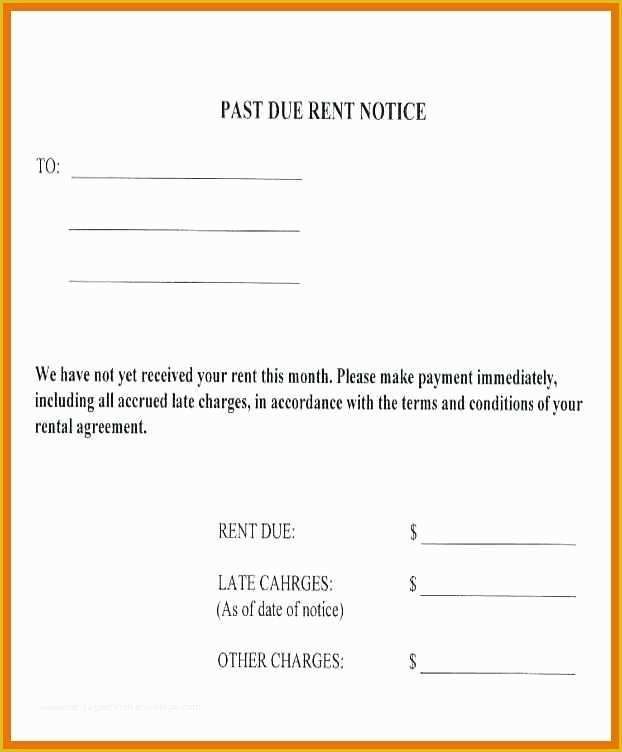Printable Past Due Notices