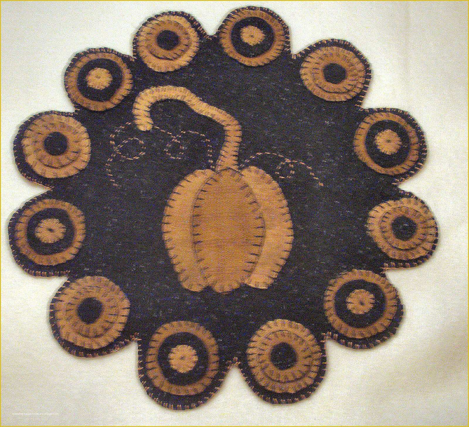 Free Penny Rug Templates Of Kkl Primitives Selling Blog Prim 13 Inch 