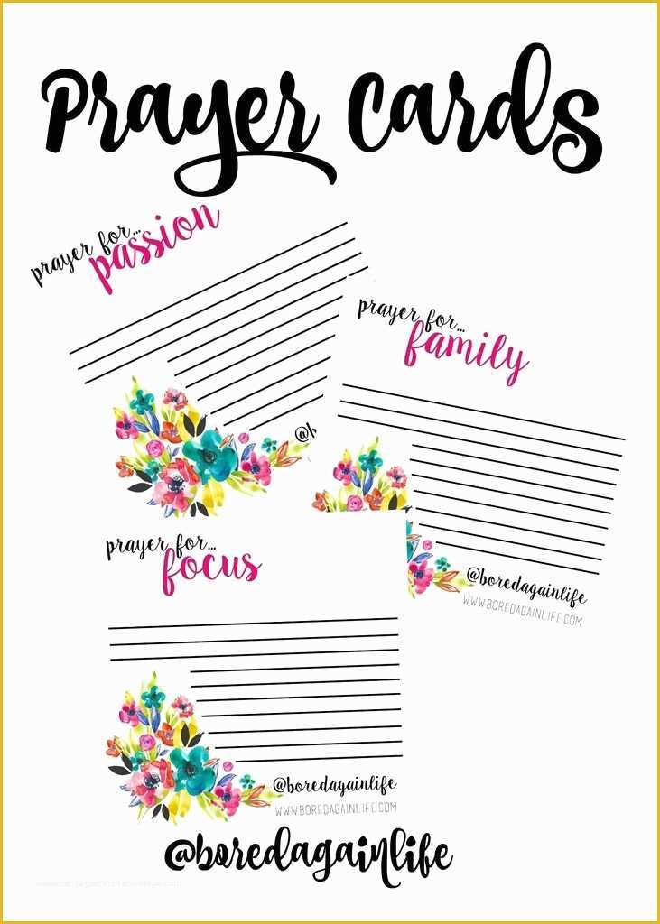 Free Prayer Request Card Templates Of Fervent Prayer Cards Diy ...