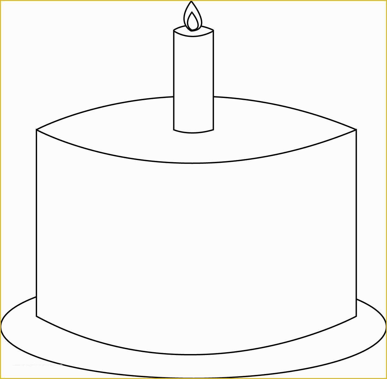 Free Printable Cake Templates Of Best S Of Birthday Cake Blank Template