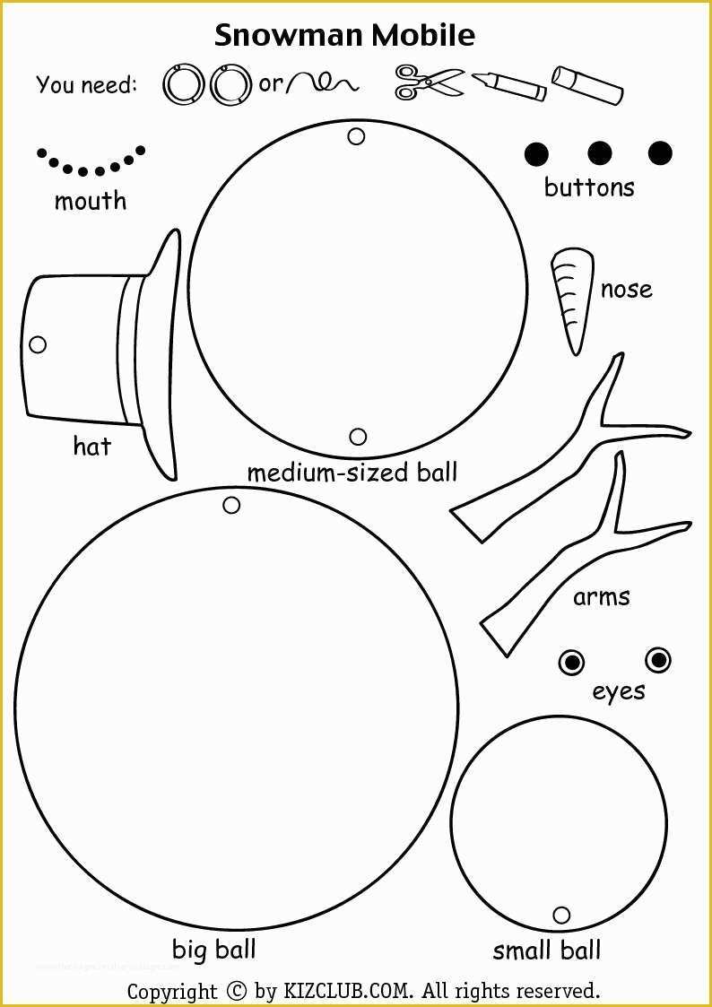 Printable Template Christmas Crafts