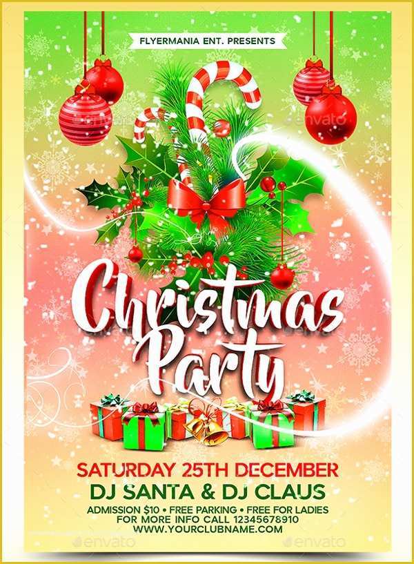 Free Printable Christmas Party Flyer Templates Of 20 Christmas Party Templates Psd Eps Vector