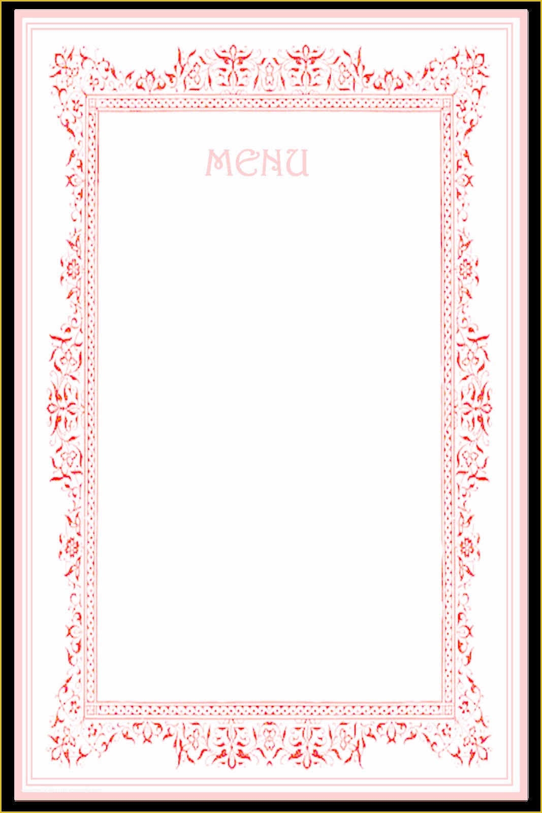  Free Printable Dinner Party Menu Template Of 7 Best Of Party Menu 