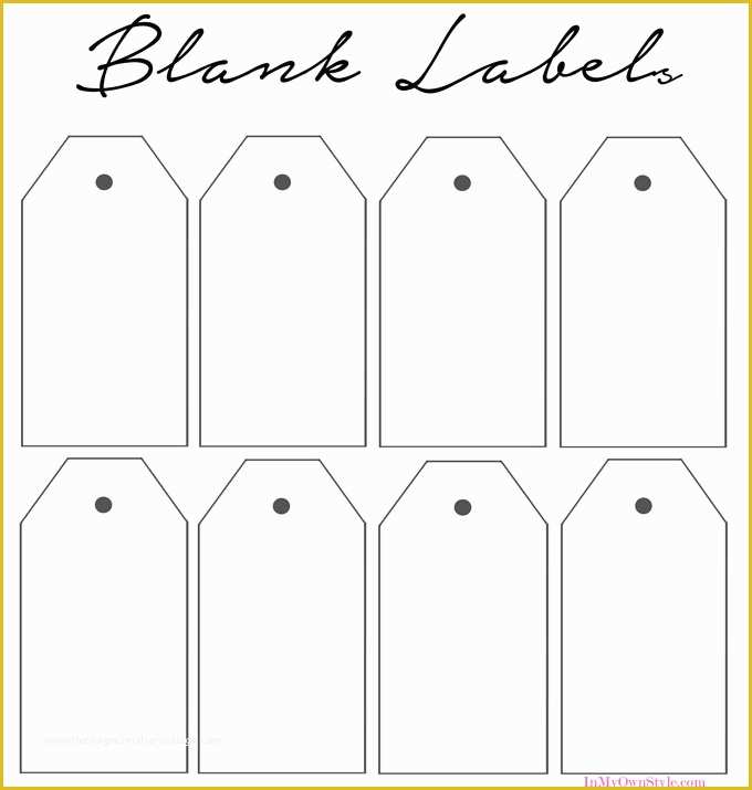Free Printable Blank Gift Downloadable Gift Tag Template Word