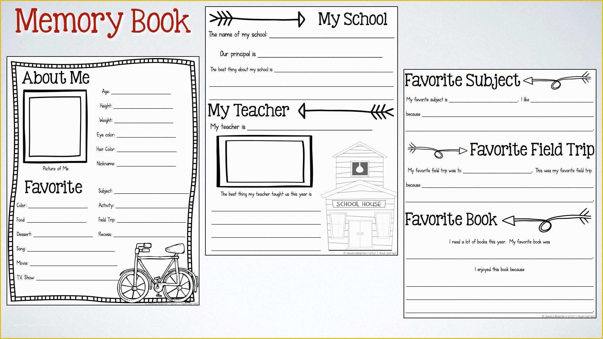 Free Printable Memory Book Templates Pdf Dementia