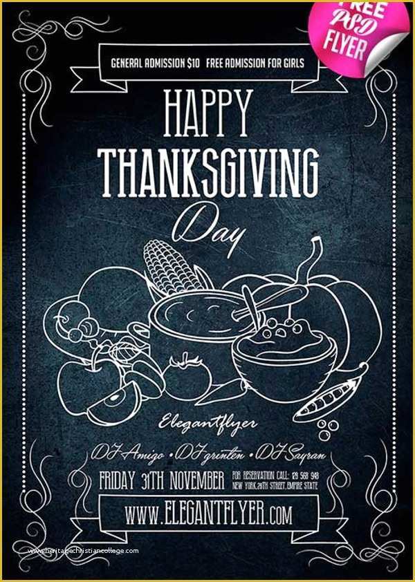 Free Printable Thanksgiving Flyer Templates Of 18 Thanksgiving Flyers Free Psd Ai Eps format