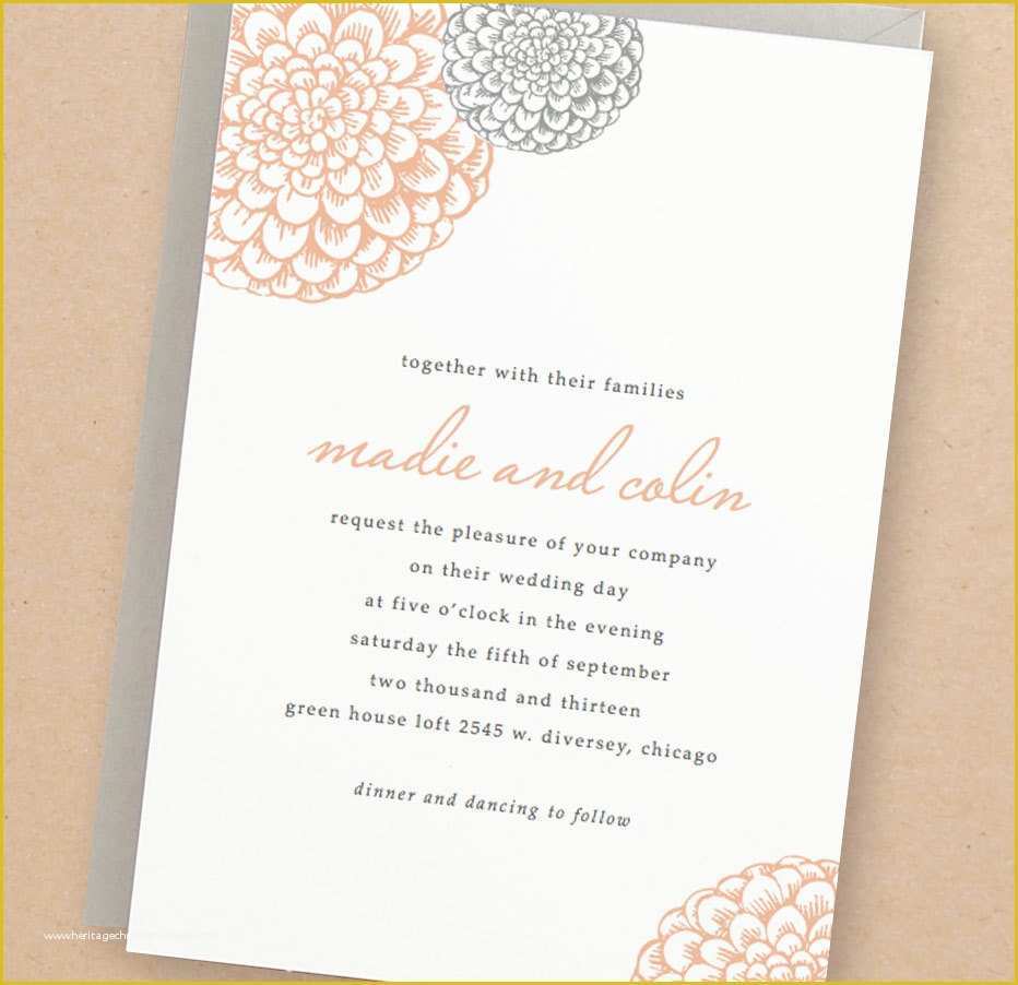 Free Printable Wedding Invitation Templates For Microsoft Word Of Printable Wedding Invitation 