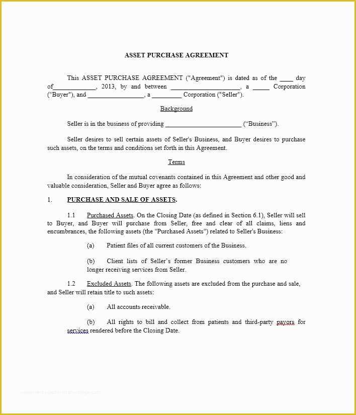 Free Purchase Agreement Template Of 37 Simple Purchase Agreement 