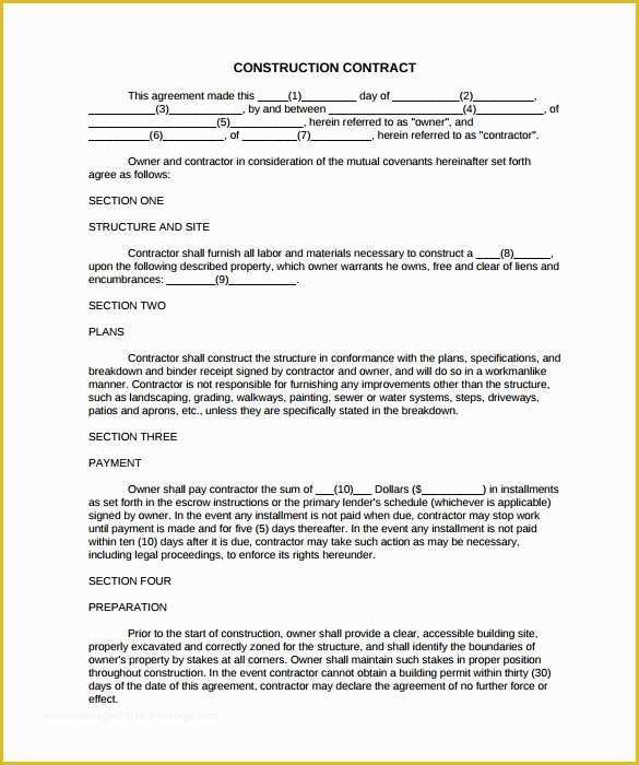 Free Remodeling Contract Template Of Word Pdf Home Improvement 