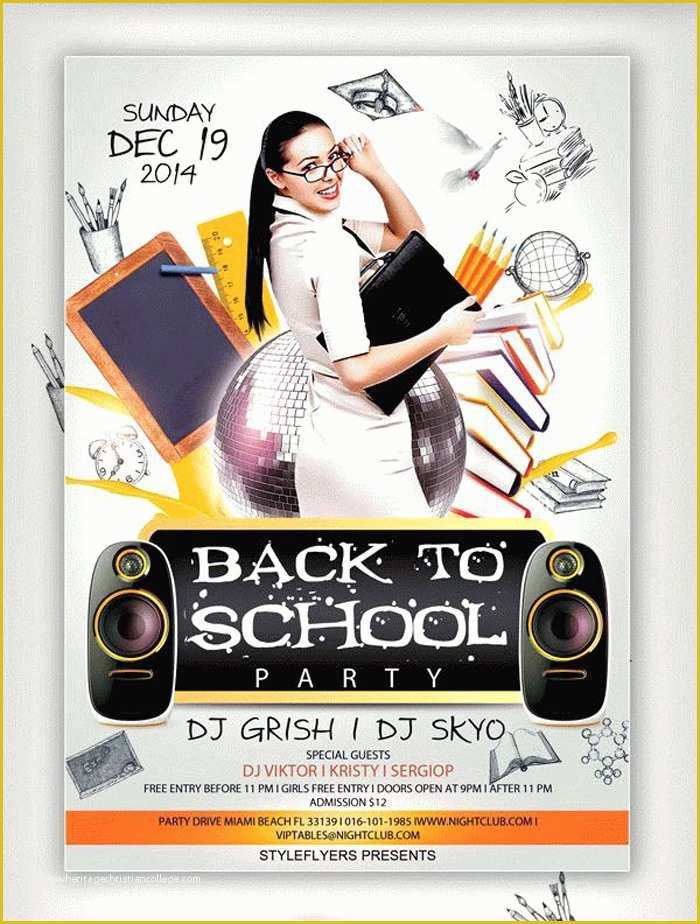 Free School Flyer Templates Of 16 Free Back to School Flyer Psd Templates Designyep