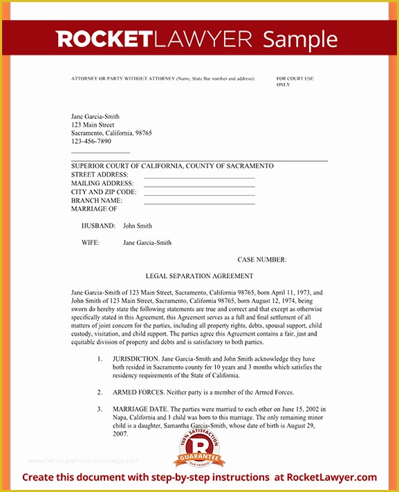 Free Separation Agreement Template Of 5 Separation Agreement Templatereport Template Document 