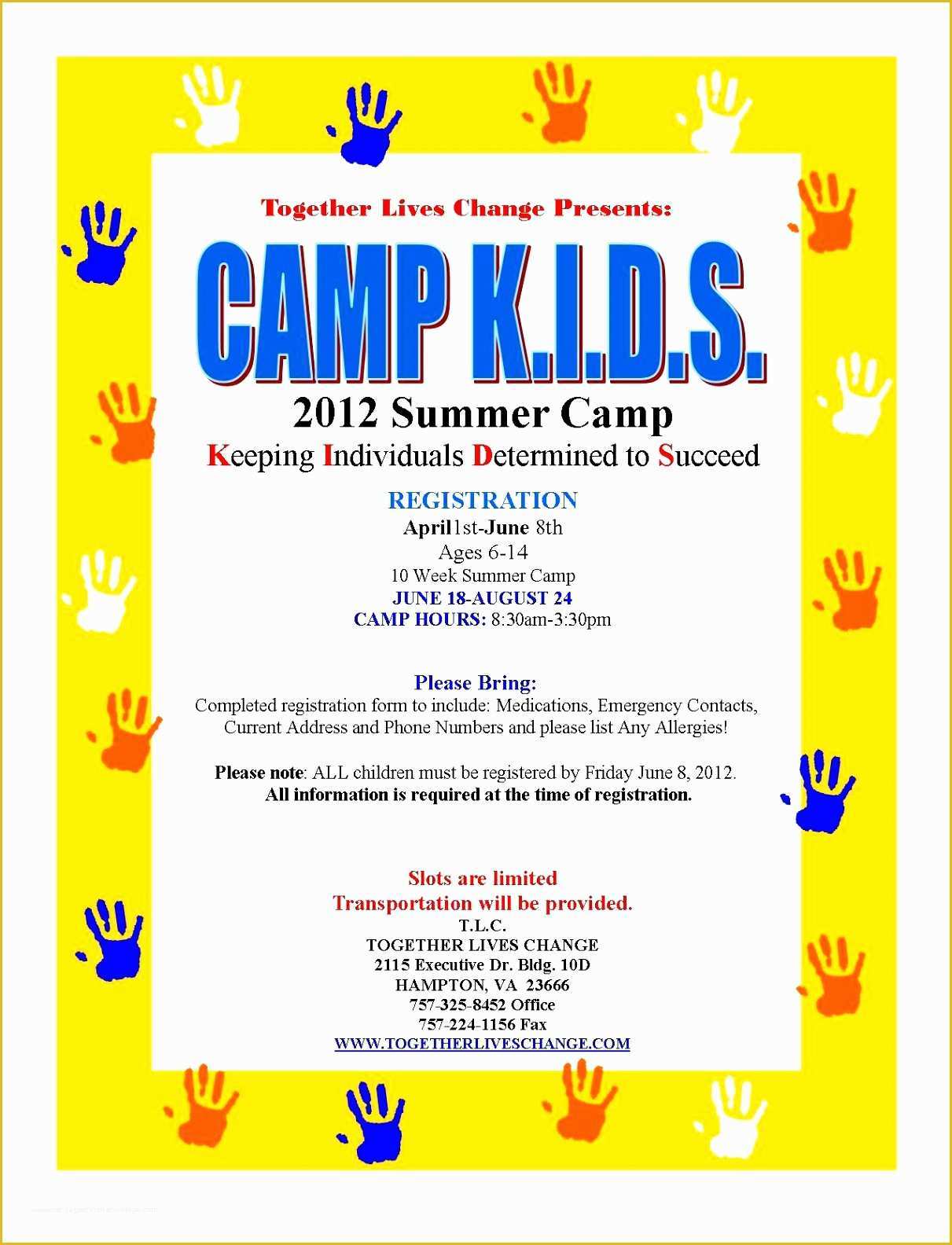 Free Summer Camp Schedule Template Of 5 Free Summer Camp Registration 