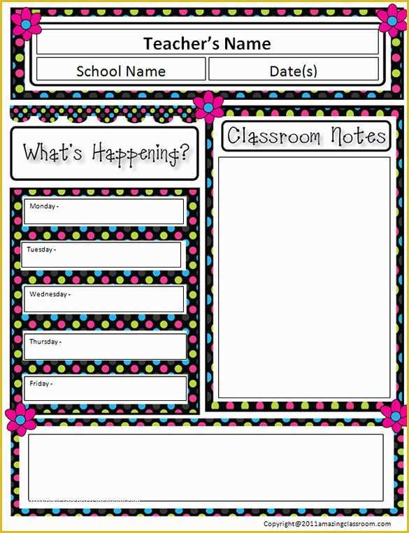 Free Teacher Newsletter Templates Word Of Using Newsletters In Your Classroom Has Never Been