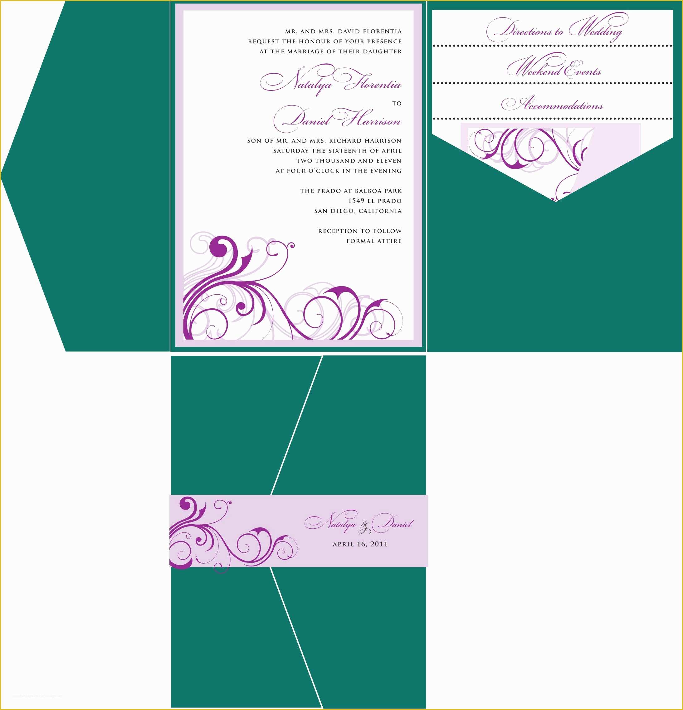 Free Wedding Invitation Templates For Word Of Wedding Invitations 