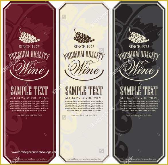 Free Wine Label Template Of 34 Wine Label Templates Free Sample 