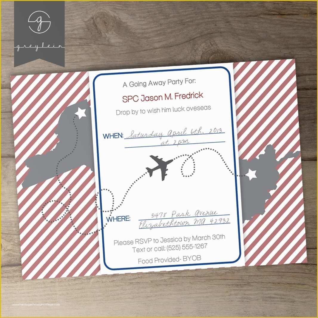 Going Away Party Invitation Template Free Of Moving Going Away Party ...