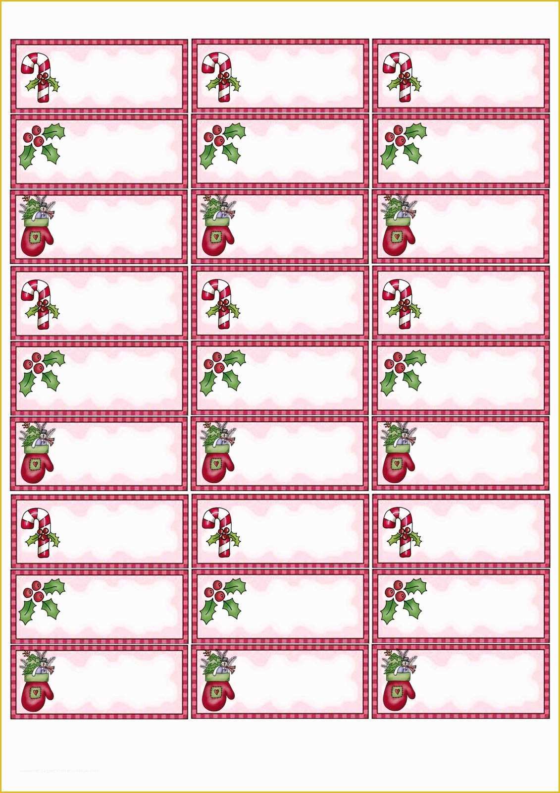 Holiday Labels Template Free Of Free Christmas Address Labels Templates 